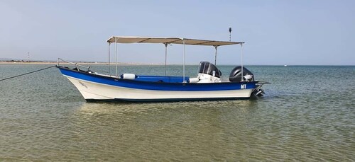 Olhão:5h ride 3 stops on the beaches and islands Ria Formosa