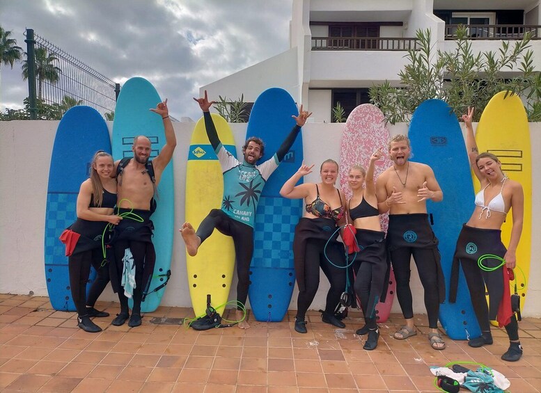 Picture 4 for Activity Playa de Las Americas: Surfing Group Lesson with equipment