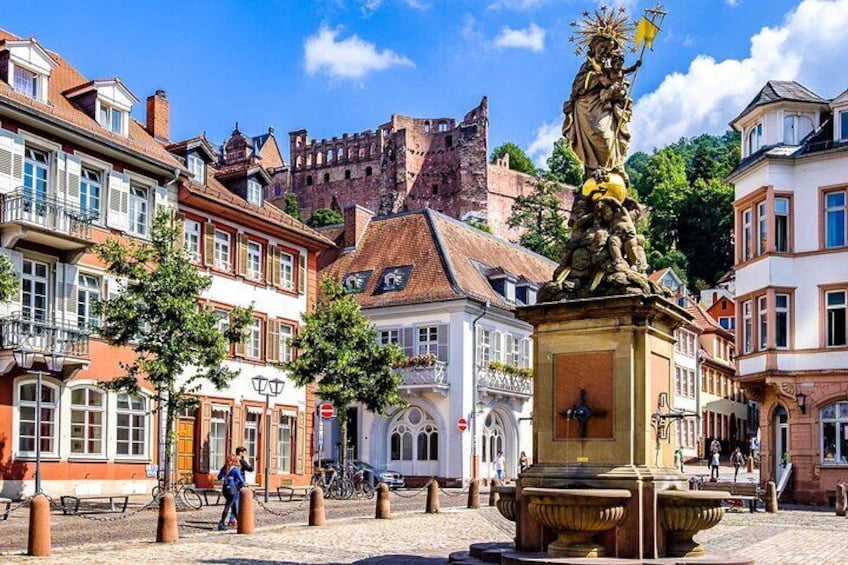 Private audio book city rally around the old town and Heidelberg Castle