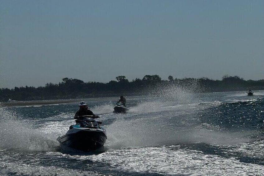 4 Hour Jetski Adventure to the Top of South Stradbroke Island