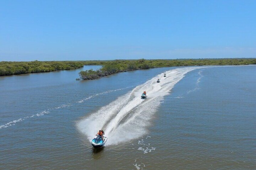 4 Hour Jetski Adventure to the Top of South Stradbroke Island