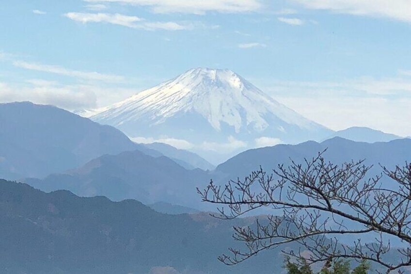 You can see Mt.Fuji from the top of Mt.Takao.