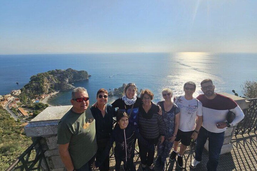 Taormina and beautiful island private group tour 