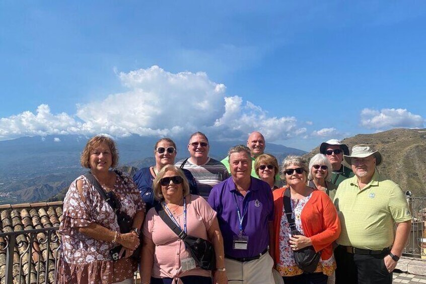 Taormina and beautiful island private group tour 