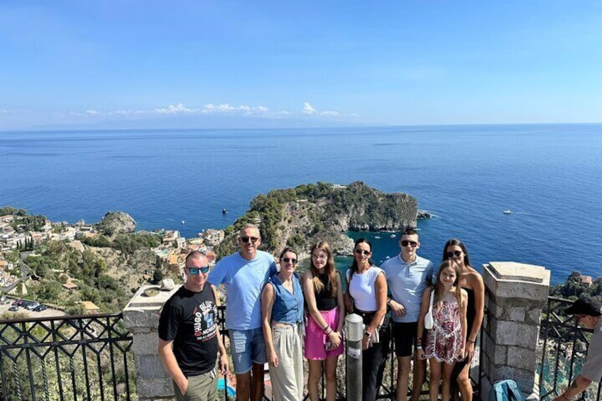 Taormina and beautiful island private group tour 