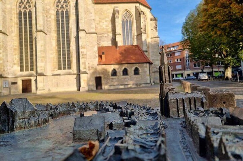 Private audio book city rally in the old town of Münster