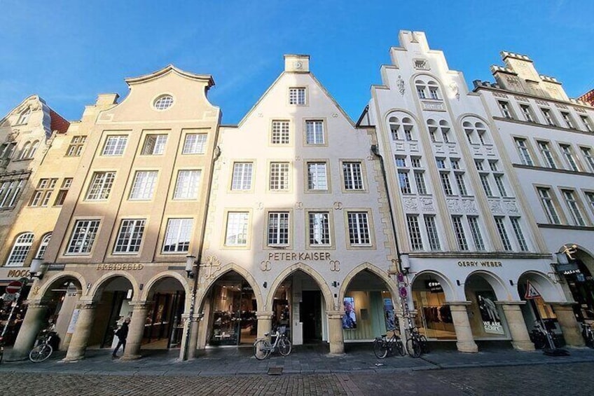 Private audio book city rally in the old town of Münster