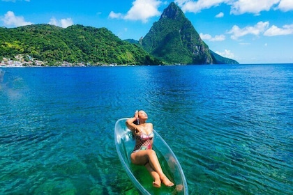 Clear Kayak Drone Photoshoot i St Lucia