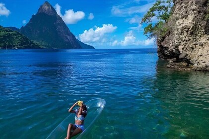 Clear Kayak Drone Photoshoot in St. Lucia