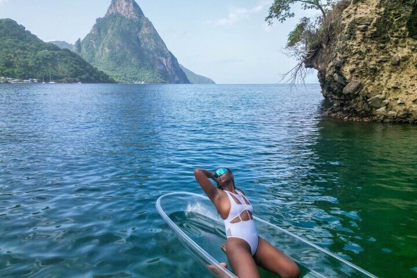 Clear Kayak Drone Photoshoot in St. Lucia