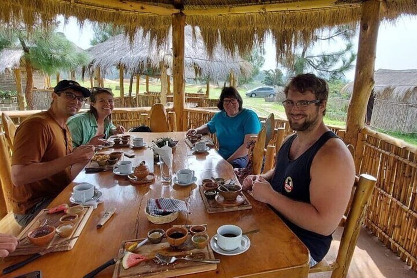 A TYPICAL LUNCH AT THE END OF THE TOUR