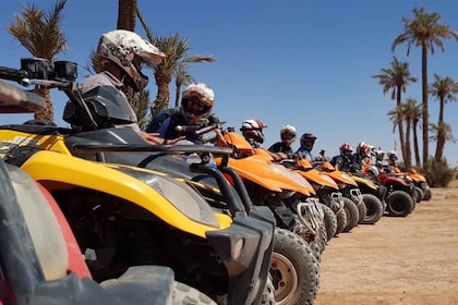Quadcykeltur i Marrakech och Palm Grove i öknen och i Palm Grove