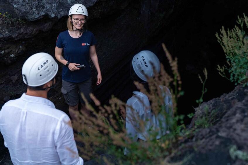 Picture 3 for Activity From Taormina: Etna Tour with Hiking, Cave Visit, & Tastings