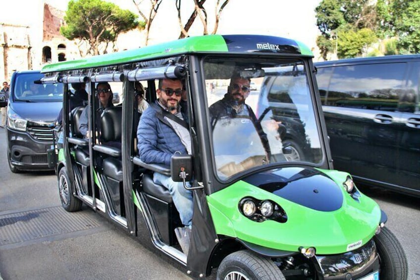 Highlights of Rome: Golf Cart Tour with Artisanal Gelato Tasting