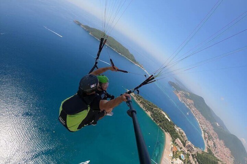 Tandem paragliding tour in Budva Montenegro