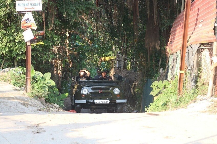 Hanoi Countryside Vintage Jeep Tour Bat Trang Village Farming Insights