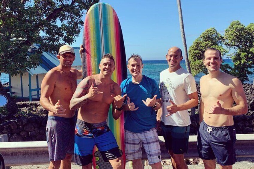 Group Surf Lessons Kona