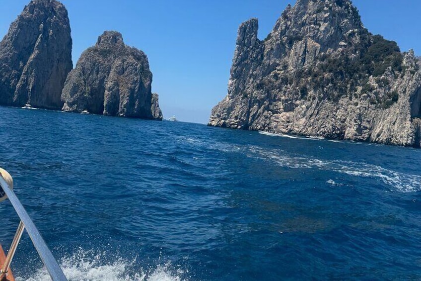 Explore Capri Sorrento Amalfi Positano by Private Boat