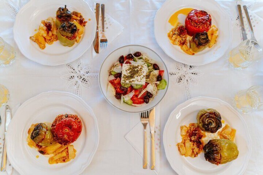 A Summer Lunch Next to Chalkidiki Beach at Evangelia’s Home