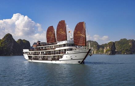 3-dagers Halong Luxury Alisa Premier Cruise Adventure Kayaking Cave Tour