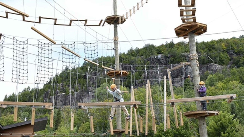 Picture 2 for Activity Tyroparc: La Cité des Bois Obstacle Course in Laurentians