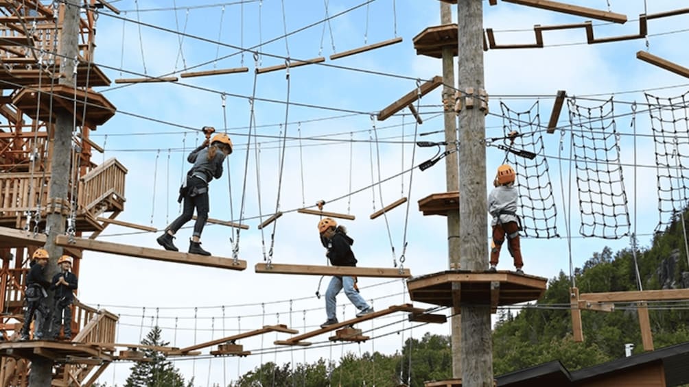 Picture 1 for Activity Tyroparc: La Cité des Bois Obstacle Course in Laurentians