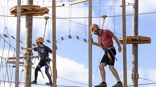 Tyroparc: La Cité des Bois Obstacle Course in Laurentians