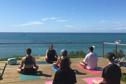 Morning or Sunset Vinyasa Flow Yoga in Albufeira with Tea or Vino