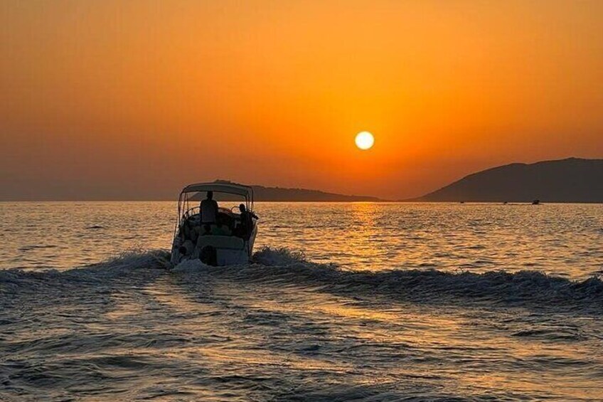 Sunset at the Blue Cave