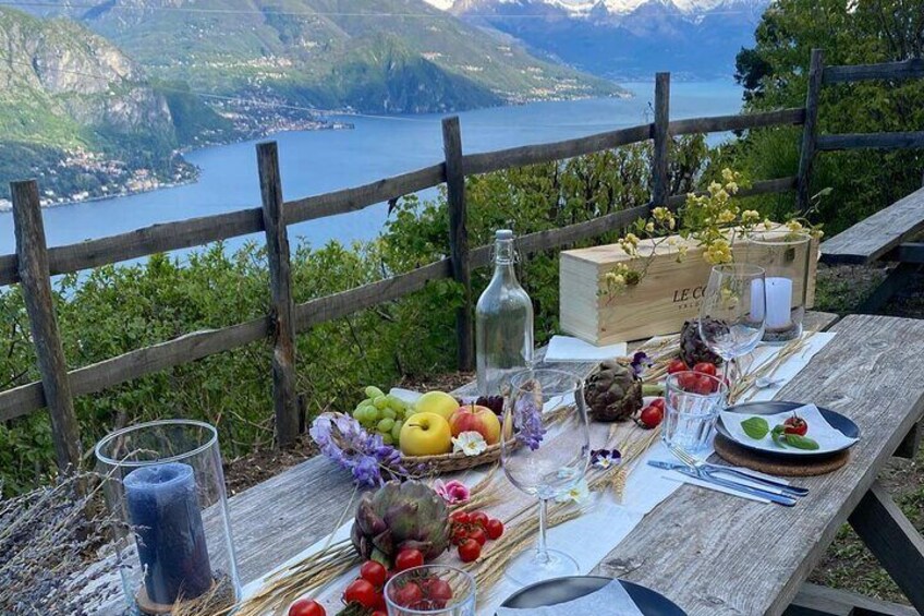 Bellagio: Exclusive Picnic at the Agrofarm with Scenic View