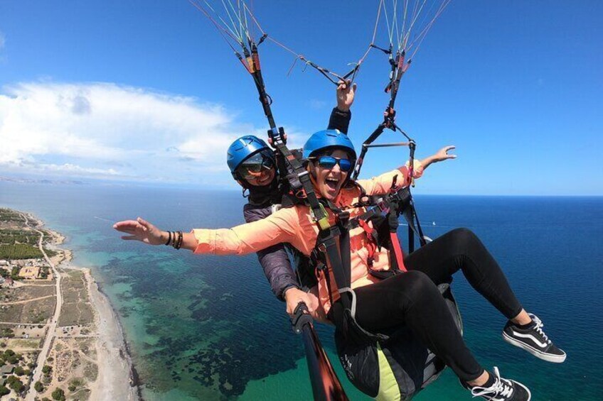 Tandem Paragliding Flight in Alicante and Santa Pola