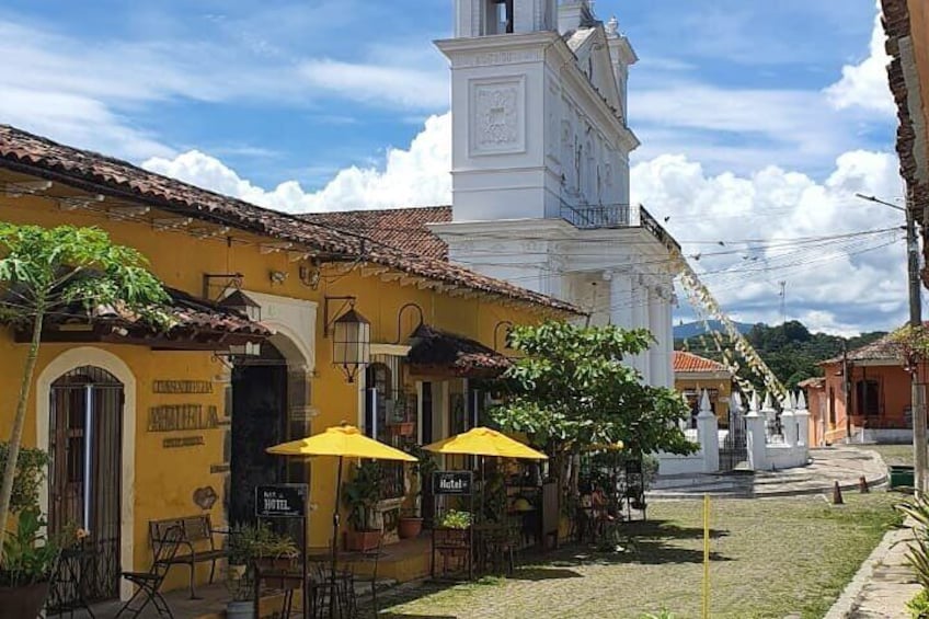 Cobbled streets in Suchitoto.