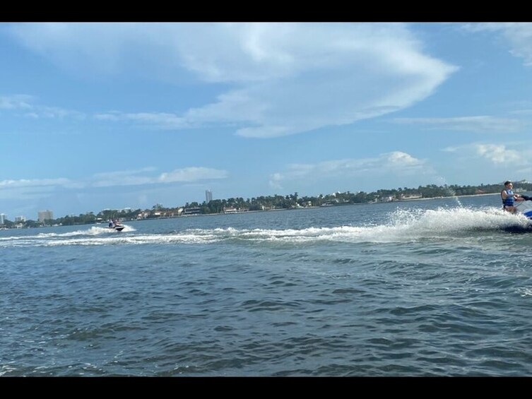 JetSkiing in South Beach Miami with Pontoon Ride