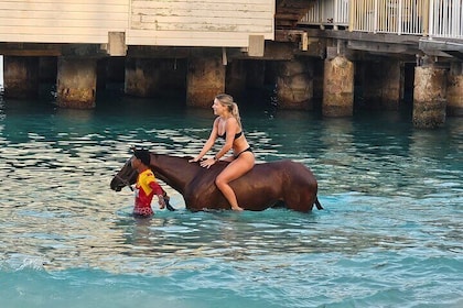 See the racehorses at Pebbles Beach in Barbados