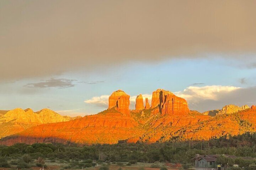 Sunset of cathedral rock