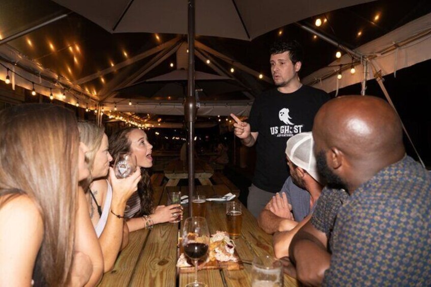 Listen to your guide's spooky storytelling as you play drinking games and make new friends!