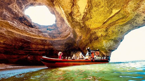 Depuis Lagos : Aventure en bateau rapide dans les grottes de Benagil