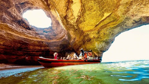 Depuis Lagos : Aventure en bateau rapide dans les grottes de Benagil