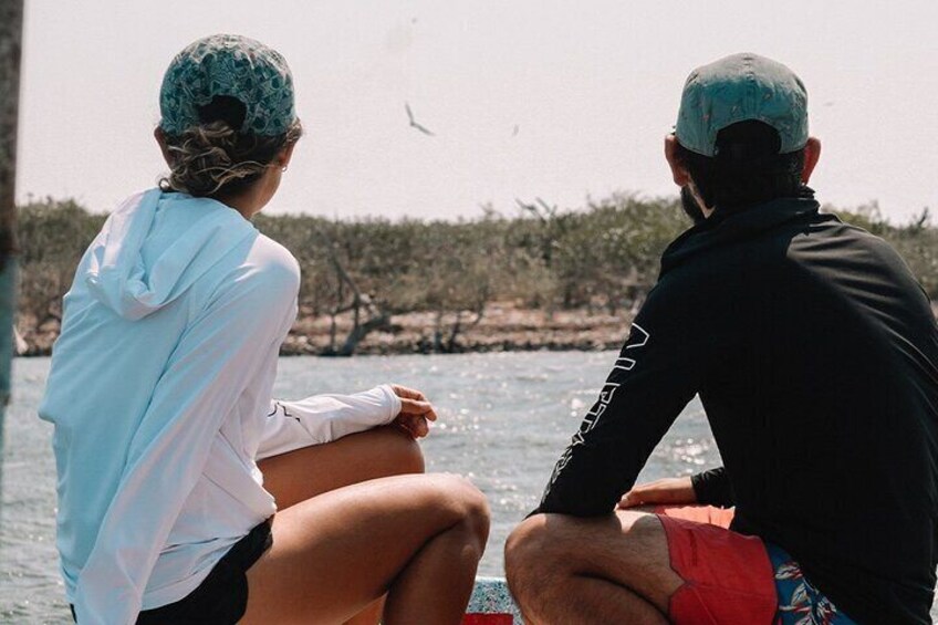 Boat tour through Río Lagartos Natural Reserve