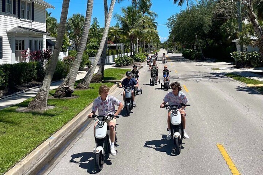 Naples Florida Electric Moped Tour - Family Fun - Easy to Ride