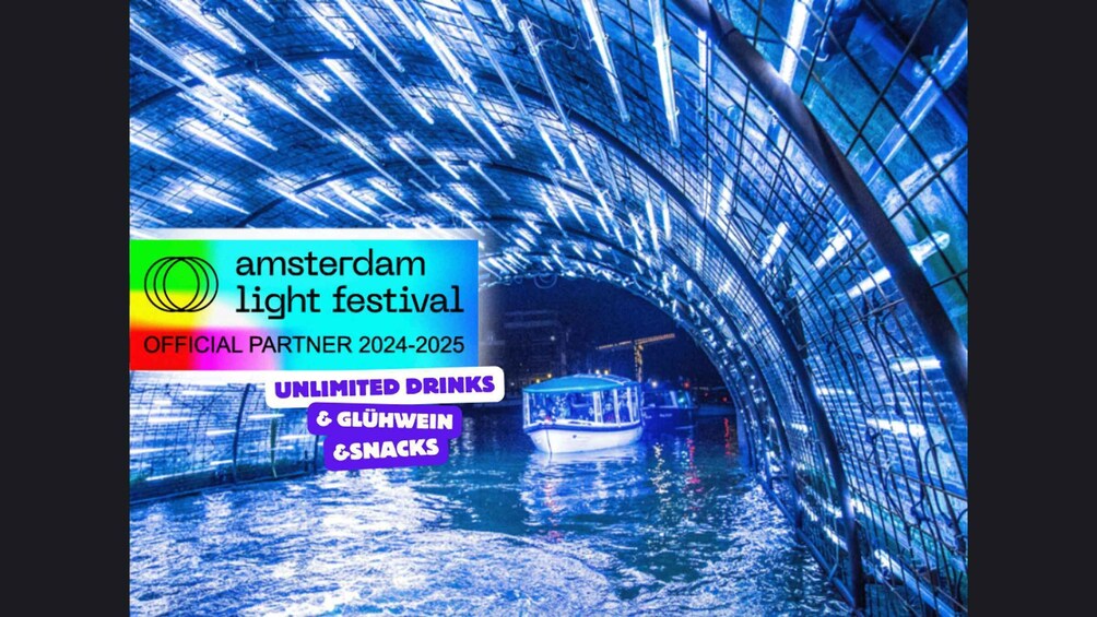 Amsterdam: Light Festival Cruise with Drink & Snack Options