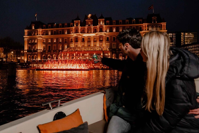 Picture 6 for Activity Amsterdam: Light Festival Boat with Unlimited Drinks & Snack