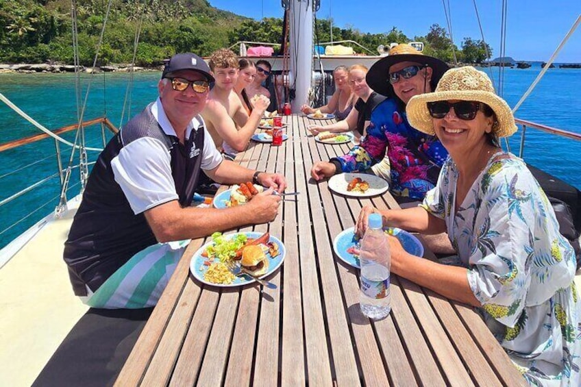 Lunch on the deck