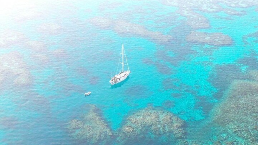 Reef drone photo - Major Tom - Sailing Vanuatu