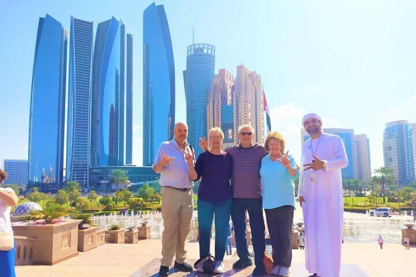 Etihad Towers view from the Emirates Palace Hotel, Abu Dhabi