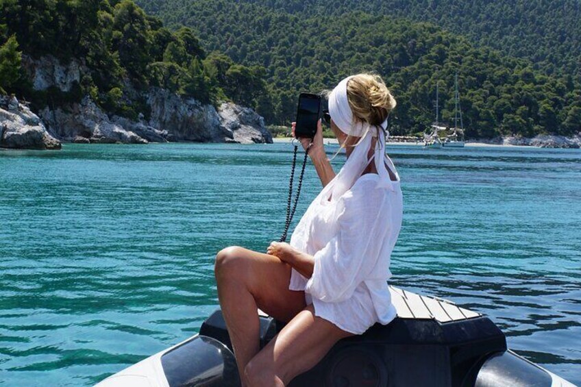 Private Skopelos Island Boat Cruise Tour to Mamma Mia Sites 