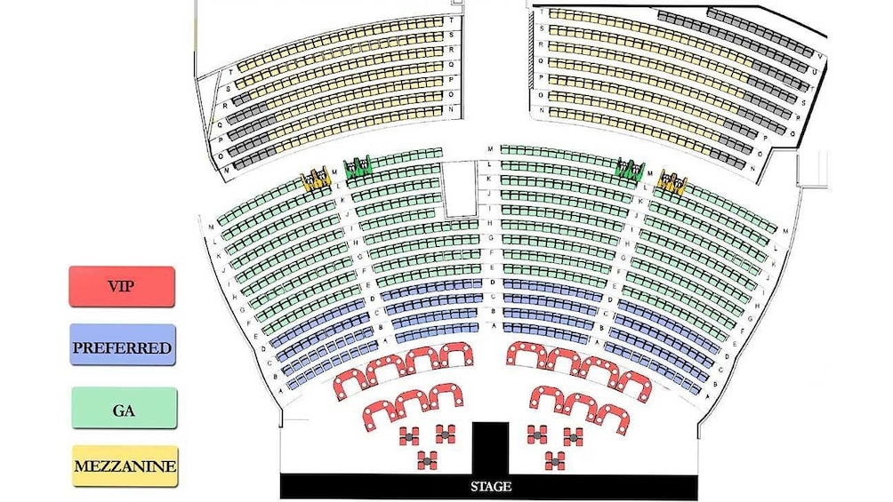 Tropicana Seating Chart Las Vegas