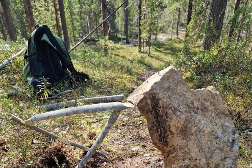 2 Hours Camping Experience Bushcraft in Kiruna