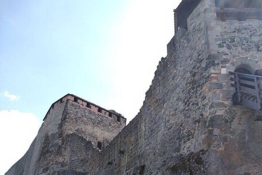 The ancient walls of Visegrád Castle