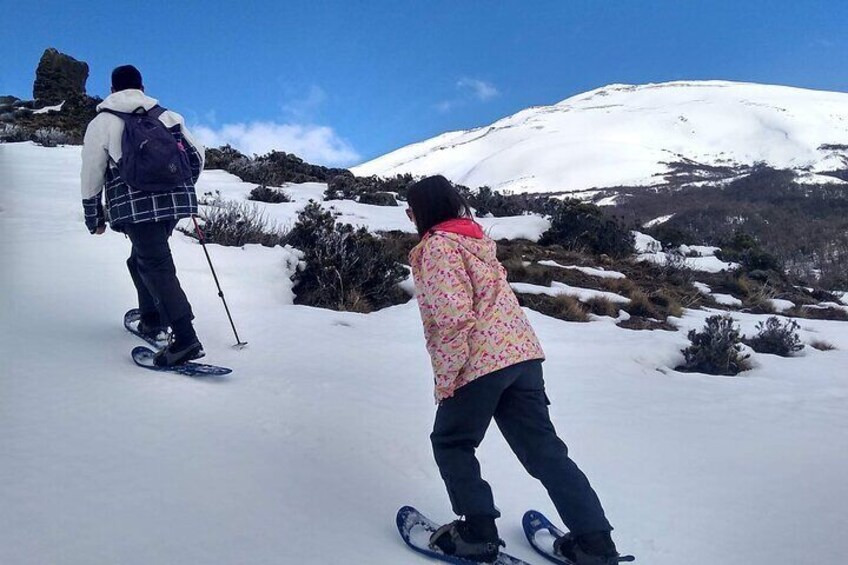 Private Snowshoe Hiking in Bariloche in Winter